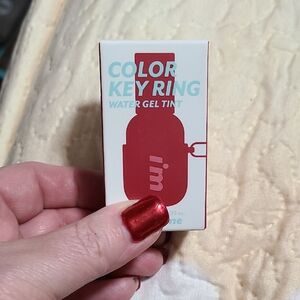 Color Key Ring Water Gel Tint Lip Gloss - Red